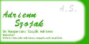 adrienn szojak business card