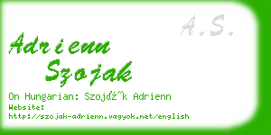 adrienn szojak business card